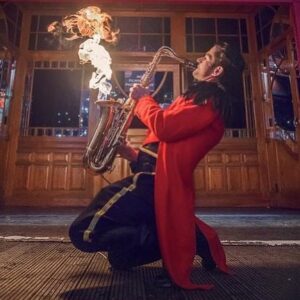 Flaming Saxophone