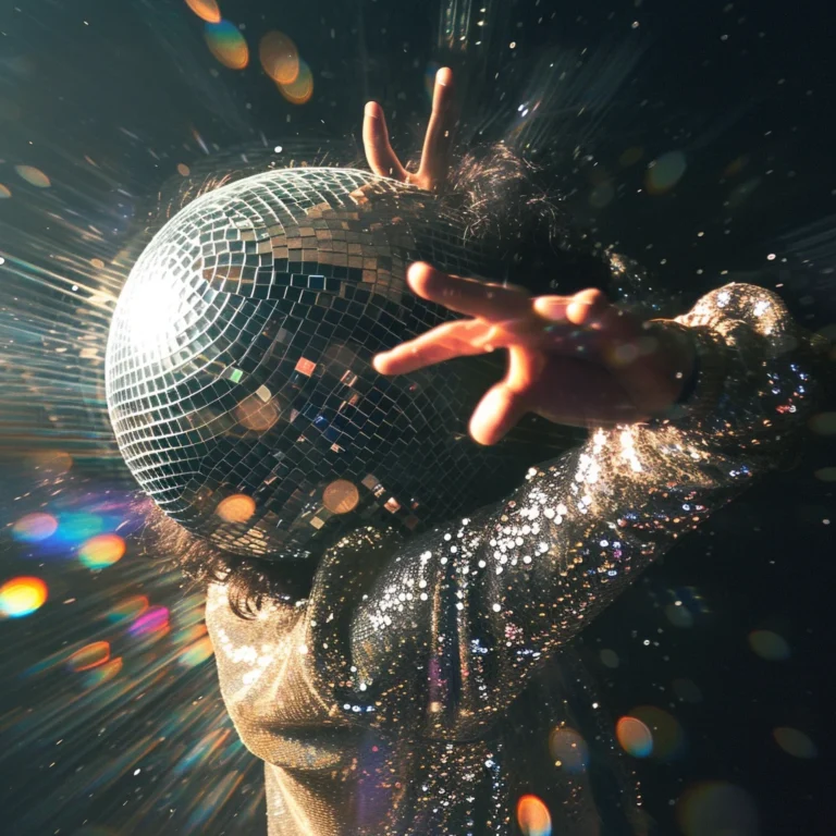 Disco Ball Head Mirror Men